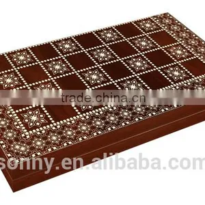 Popular Wooden Backgammon Board Game thumbnail-1
