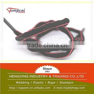 7mm Black Polyester Black Oval Shoelace thumbnail-1