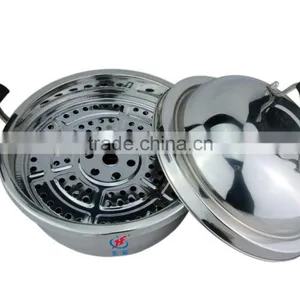 Well Equipped Kitchen Cookware of Stainless Steel Food Steamer Pot With Bpa Free thumbnail-2