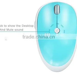 2015 Newest Wireless Optical Mouse With Mute Function and Show Desktop Function thumbnail-2
