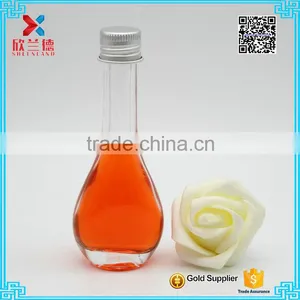 Customer Made Decorative Glass Small Wine Bottle/clear Liquor Bottle 25ml thumbnail-1