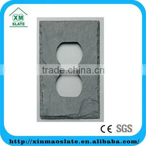 Slate Single Switch and Socket Plate/dark Black Slate/grey Slate thumbnail-1
