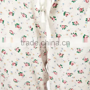 Ladies Fancy Olympia Rose All Over Print Lounge Pant and Cap Sleeve Top Pajama Set thumbnail-3