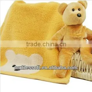 No Twist Pure Cotton Yarn Dyed Jacquard Bear Towel thumbnail-1
