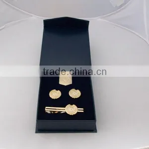 Professional Leather Cufflinks Box Supplier Cuff Link With Box Wholesale thumbnail-1