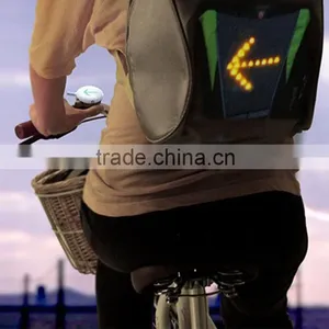 Best Outdoor Sports Safety Reflective Led Light Backpack Vest Wireless Turn Signle Vest Flashing Led Safety Vest thumbnail-1