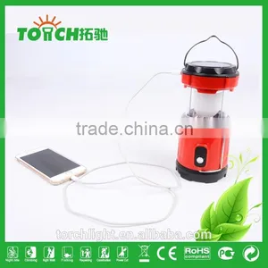 Promotion Solar Rechargeable LED Camp Lamp With Charger Emergency Usage for Outside Camping and Hiking Camping Light thumbnail-5