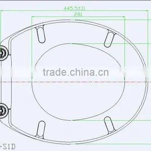 Toilet Seat Cover Made in China With Soft Close for Bathroom thumbnail-2