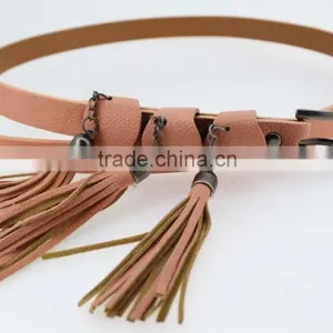 Women's Fashion Tassel Belt With High Quality pu Leather & Folk Tassels thumbnail-6