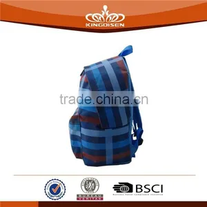 Simple Design Blue Stripe 300d Leisure Backpack thumbnail-5