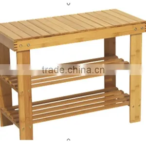 BAMBOO SHOE RACK & STOOL thumbnail-1