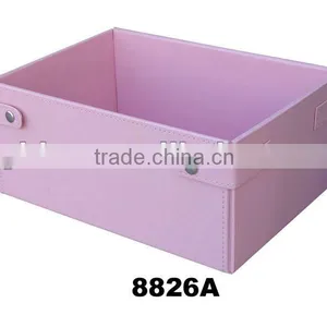 Paper Folding Storage Box With Snap Button thumbnail-1
