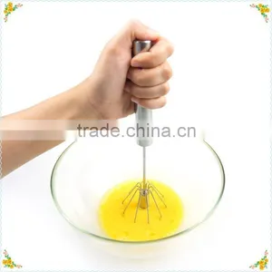 Whousehold Wire Whisk Flat Egg Beater Silicon Egg Beater / Egg Whisk High Wire Whisk Flat Egg Beater thumbnail-5