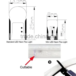 Red Color LED Neon Flex Light 24V 110V 220V thumbnail-3
