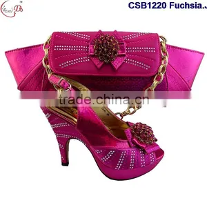 CSB1220 Royal Blue March 2016 New Arrival Design High Quailty Low Price Hot Selling Beautiful Lady High Heel Shoes Match Bag thumbnail-2