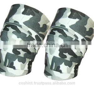 Green Camo Knee Wraps Ci-2506-06, Weight Lifting Lifter Knee Wraps, thumbnail-1