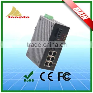 8 Port Din-Rail 100Base Hardened Unmanaged Industrial Network Switch thumbnail-3