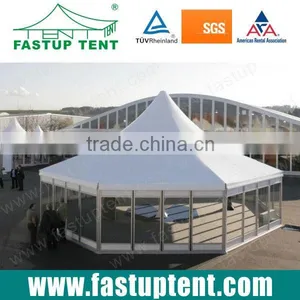 Luxury Hexagonal Pagoda Tent With Glass Wall thumbnail-2