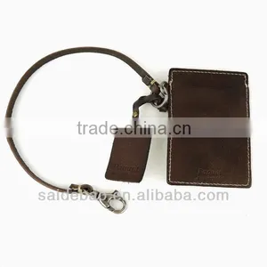 China Hot Sale Custom Travel PU Leather Luggage Tag for Business Trip thumbnail-4