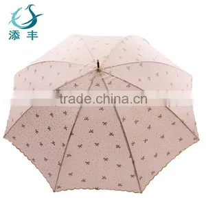 2016 Promotional Fashion Ladies Lace Straight Umbrella thumbnail-3
