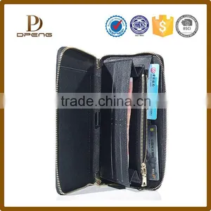 New Arrival Multipurpose Zipper Leather Wallet OEM Leather Men Purse thumbnail-5