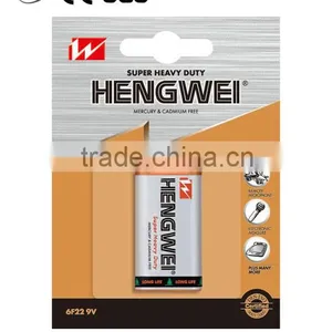 Carbon Zinc Battery 6F22 Blister Card Package thumbnail-1