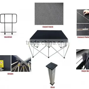 Cheap Wood Manufacture Promotion Folding Portable Stages for Sale thumbnail-1