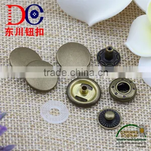 Oeko Tex Metal Button Spring Snap Fastener Four Part Press Button for Leather thumbnail-1