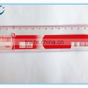 Wholesale PS PP Acrylic Plastic Ruler 15cm Plastic Ruler Scale Ruler Plastic Letter Stencil Ruler thumbnail-5