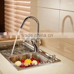 Hot and Cold Water Chrome Sink Faucet thumbnail-1