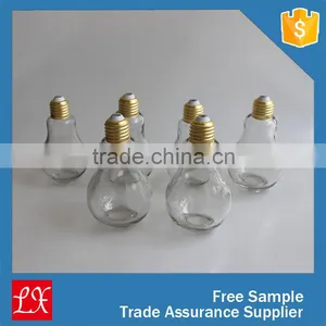 Cear Bulb Shaped Multipurpose Glass Jar thumbnail-2