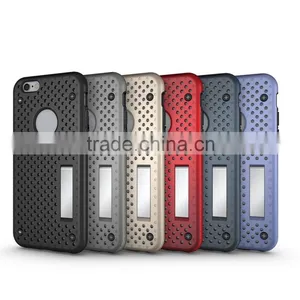 Durable Quick Heat Dispelling TPU PC 2 in 1 Hybrid Armor Ultra Thin Case for Iphone 6 6s Plus thumbnail-5