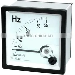 72*72 MOVING COIL INSTRUMENTS FREQUENCY METER POINTER TYPE thumbnail-1