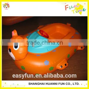 Hot-selling Amusement Colorful and Animals Style Kids Water Boat Paddle Boat Electric Bumper Boat thumbnail-3