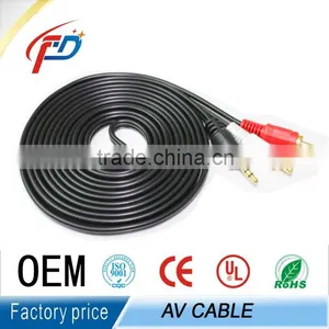 Bentaf Digital Stereo Plug Audio 3M Video Cable 3.5mm to 2RCA thumbnail-3