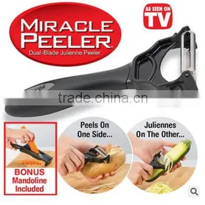 Ultipurpose 3 in 1 Peeler Double Sided Julienne Vegetable Peeler thumbnail-2