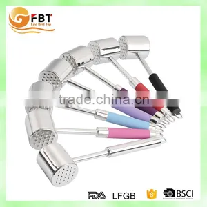 High Quality Colorful Stainless Steel Beef Steak Tenderizer Meat Hammer as Seen on tv thumbnail-1