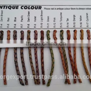 2.5mm Braided Leather Cords From BORG EXPORT / Braided Leather Cord 2.5 mm thumbnail-2