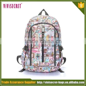 Machinery Online Sale Designer White Color Travel Cartoon School Backpack thumbnail-1