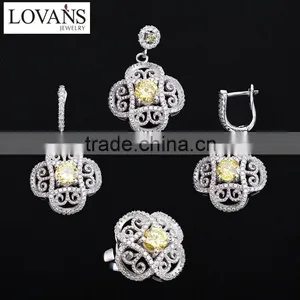 Customize 925 Silver Earrings Set Wedding Decoration Fashion Jewelry TZ-0212 thumbnail-3