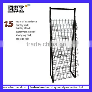 Heavy Duty Square Metal Wine Bottle Standing Display Shelves HSX-Z-327 thumbnail-2