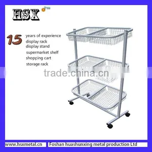 Metal Floor Bread Stand Display /wall Rack HSX-S249 thumbnail-2