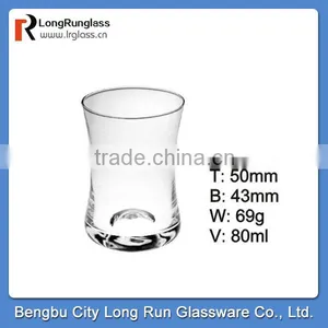 LongRun 80ml Small Capacity Special Transparent Glass Drinking Beer Glass Water Tea Glass Cup thumbnail-1