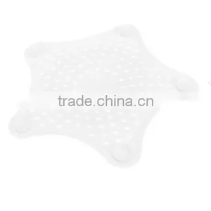 Star Shape Hair Catcher Rubber Bath Sink Strainer Shower Drain Cover / Floor Drain Sewer Floor Filter Trap thumbnail-3