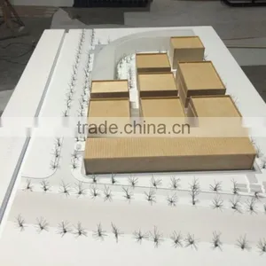 1/1000 Scale Wood Material Working Model of Stock Exchange Center thumbnail-6