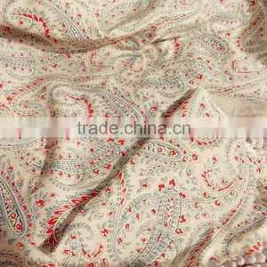 Cashew Pattern Printed 100% Plain Rayon Fabric for Women Garments thumbnail-1