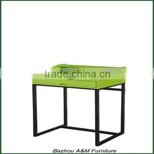E1 MDFin High Gloss Green Metal Computer Desk thumbnail-2