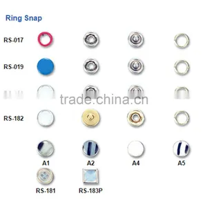 Metal Brass and Iron Ring Snap, Prong Snap, Shirt Button, 4 Part Snap Button thumbnail-1