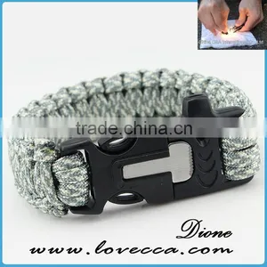 Cheap New Products Compass Survival Bracelet Paracord Bracelet thumbnail-1