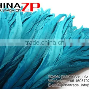 Leading Supplier CHINAZP Wholesale Colored Turquoise Chicken Fully Dyed Roosters Feathers for Fashion Show thumbnail-4